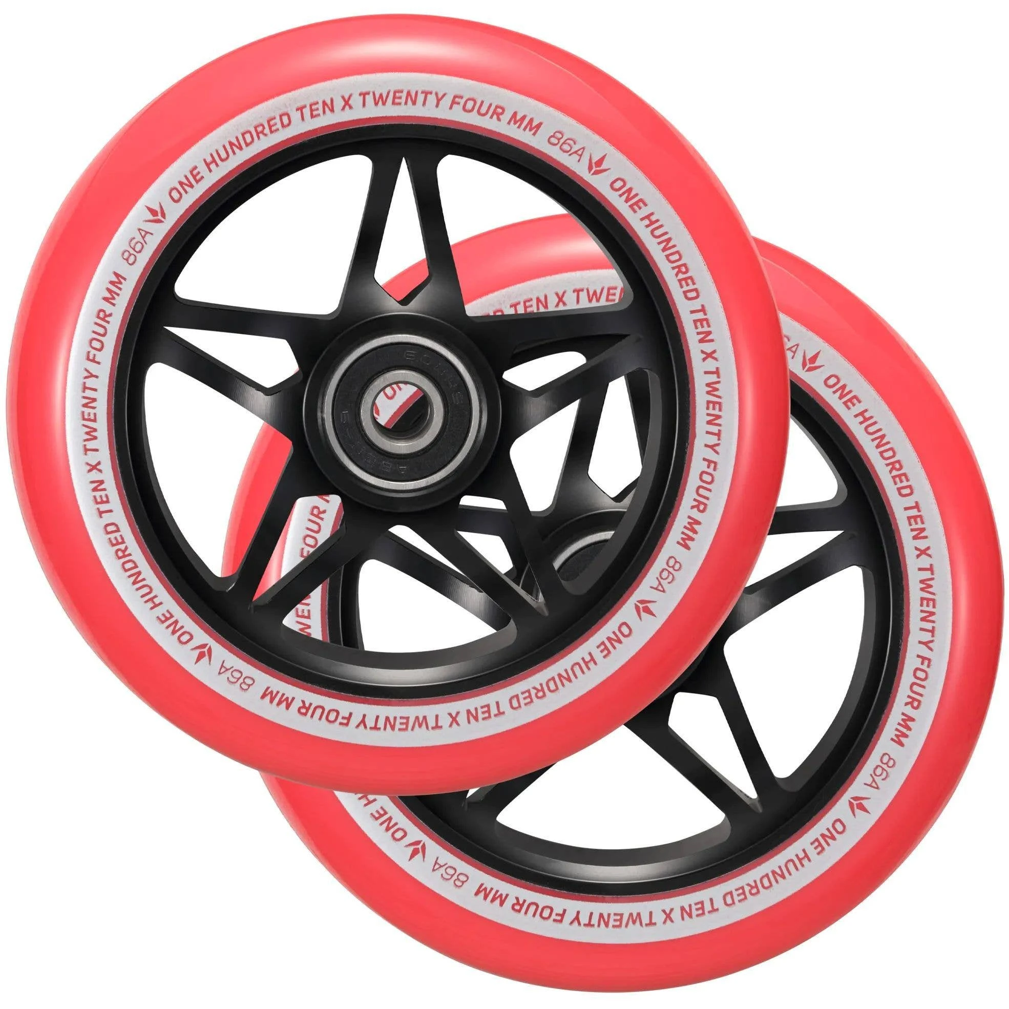 Blunt Envy S3 Scooter Wheel 110mm - Black/Red - Image 3