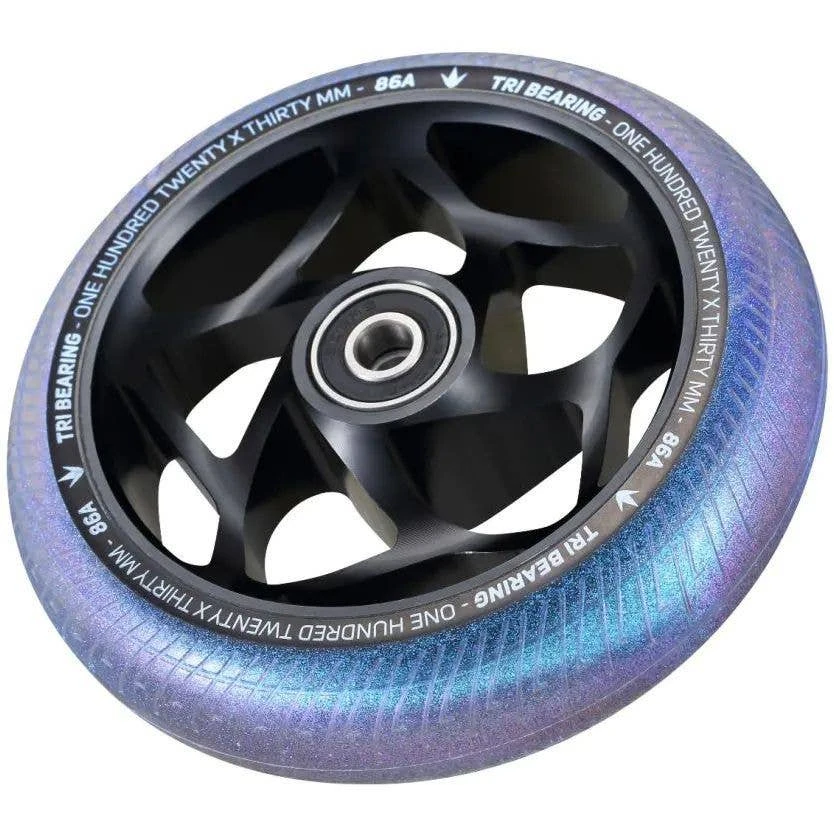 Blunt Envy Tri Bearing Scooter Wheel 120mm X 30mm - Black/Galaxy - Image 2