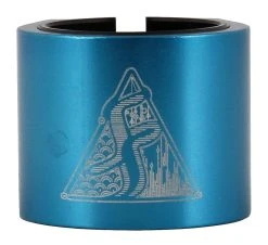 Fasen 2 Bolt Double Scooter Collar Clamp - Teal