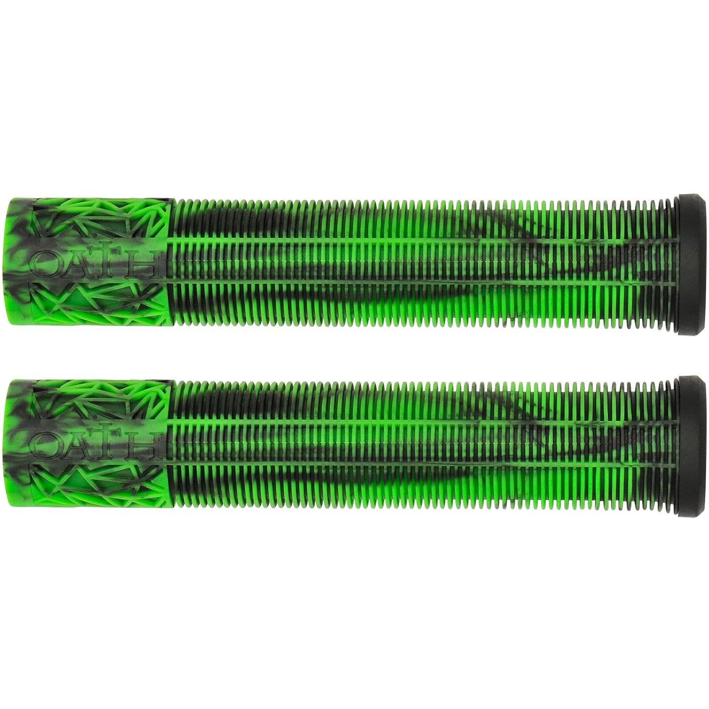 Oath Bermuda Marble Scooter Grips - Green/Black Marble - Image 2