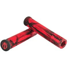 Oath Bermuda Marble Scooter Grips - Red/Black Marble