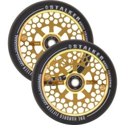Oath Stalker Forged Alloy Core Scooter Wheels (Pair) 115mm - Neo Gold