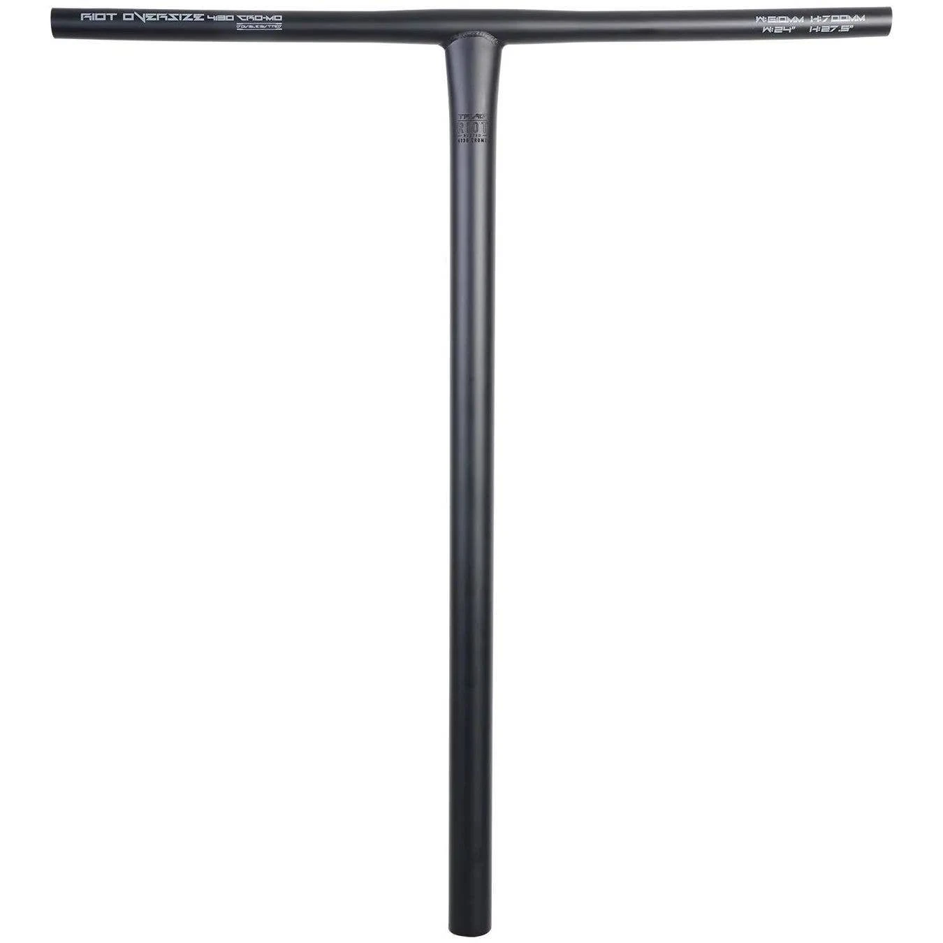 Triad Riot Cro-Mo Oversized Butted SCS Scooter Handle Bars - Satin Black 700mm