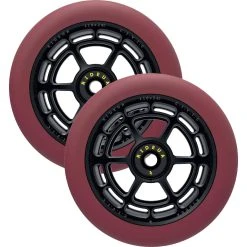 UrbanArtt Civic Scooter Wheels 110mm (Pair) - Autum Red/Black