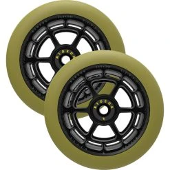 UrbanArtt Civic 115mm X 30mm Scooter Wheels (Pair) - Black/Army Green