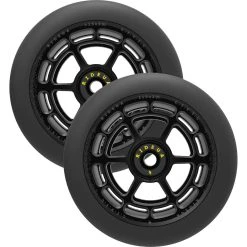 UrbanArtt Civic 115mm X 30mm Scooter Wheels (Pair) - Black/Black